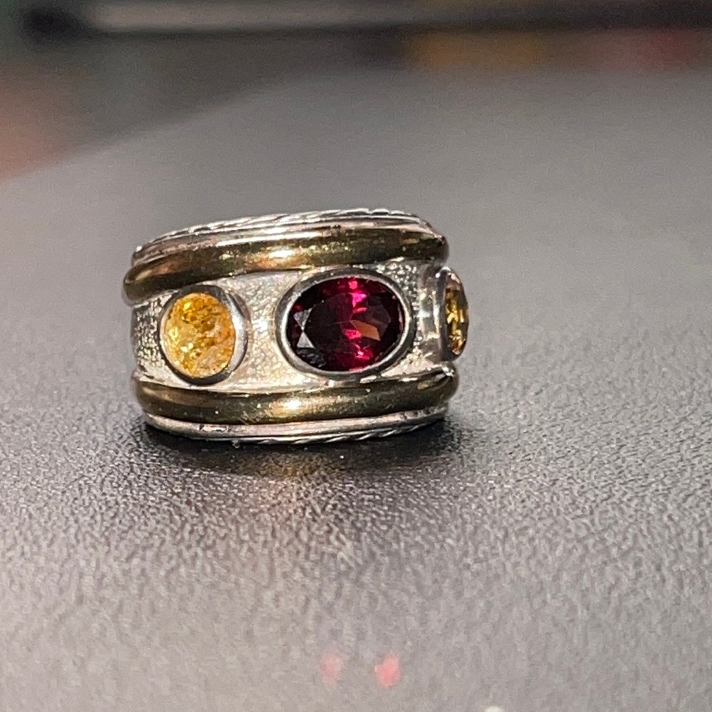 David Yurman Renaissance Ring - 3 stone